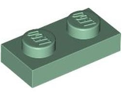 Plate 1 x 2, Sand Green (3023 / 4155204 / 4504792 / 4642428 / 4655080)