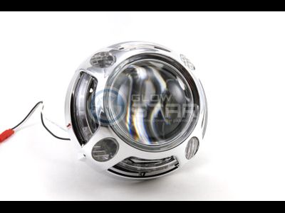 Бленда (маска) для линз №31 Porsche Panamera LED 2 режима (белый) 3.0 дюйма, 1шт