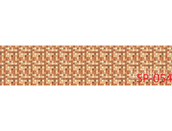 SP-054 ОРАНЖЕВЫЕ КВАДРАТИКИ Глянцевая стеновая панель ALBICO  2800*610*6мм