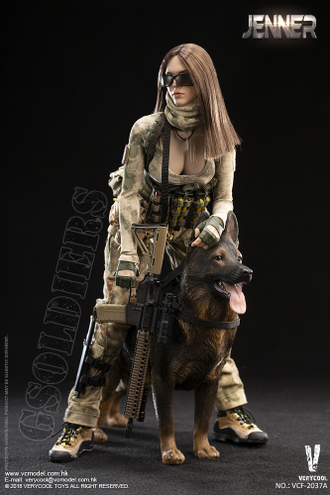 Дженнер ФИГУРКА 1/6 scale A-TACS FG Double Women Soldier JENNER A Style VCF-2037A VERYCOOL