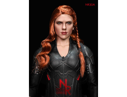 Женская голова (скульпт) - Черная Вдова, Наташа Романофф (свободные волосы) - 1/6 scale Female Agent Hair transplantation and braid head carving (NR30A) - NRTOYS