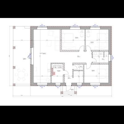 Одноэтажный дом с тремя спальнями 112.63м² (S30)