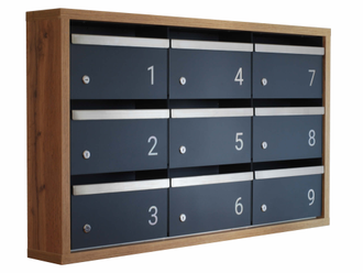 Встраиваемый в нишу секционный почтовый ящик
