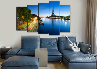 Модульная картина "Ночной Париж"