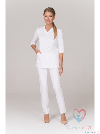 Брюки DR.SUPER "Stars" белые