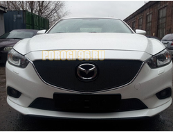 Защита радиатора Mazda 6 2012-2015 black низ PREMIUM