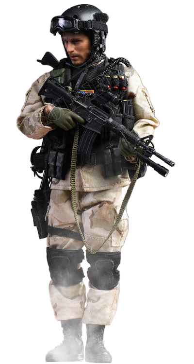 Командир отряда "Дельта" военного спецназа США - Коллекционная фигурка 1/12 scale US Delta Special Force - Leader  (LW002) - CrazyFigure