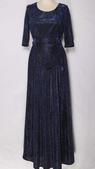 Платье "Люрекс" синее р.50,52