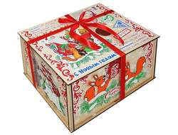 Подарки в упаковке из дерева