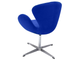 SWAN CHAIR синий, искусственная замша