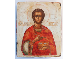 Пантелеимон (Пантелеймон) Целитель, святой великомученик. Рукописная икона