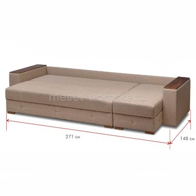 Диван угловой Токио-Б-МДФ (тик-так)