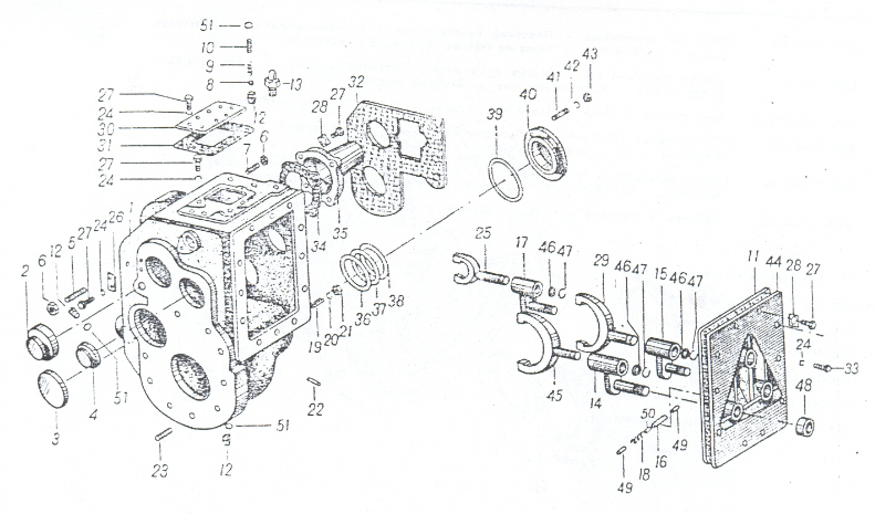 КПП погрузчика ДВ 1733