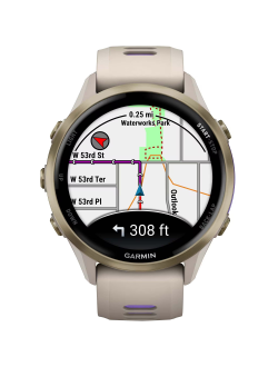 Часы Garmin Forerunner 970 Soft Gold Titanium French Grey / Translucent Indigo
