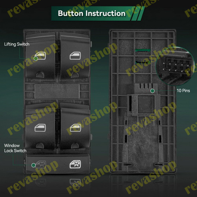 Кнопка переключения стеклоподъемника 4F0959851 4F0959855 4F0959851F 4F0959565 для AUDI A6 S6 C6 RS6