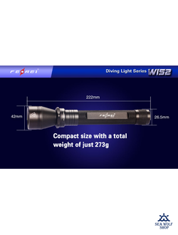 Фонарь подводный FEREI W152IIВ 1000Lm, желтый