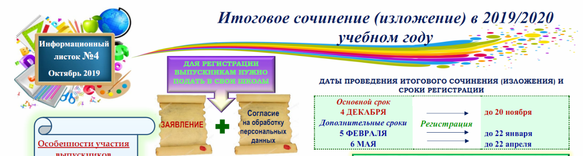 Информационный лист организации образец