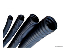 Трубка гофрированная DKC d 23.5мм (черная, разрезная) цена за 50 метров