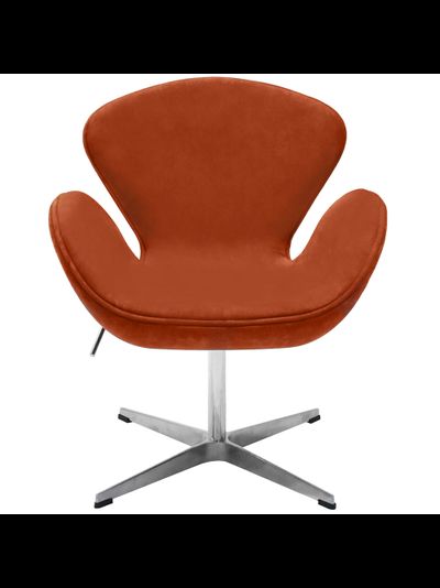 Кресло SWAN CHAIR терракотовый, искусственная замша