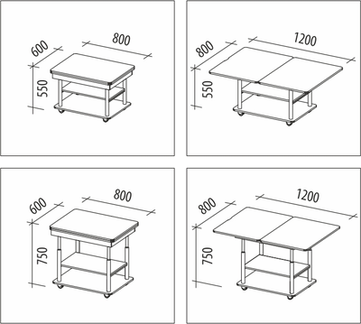 Стол журнальный Агат 22.2