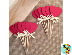 Топперы бумажные и декоративные