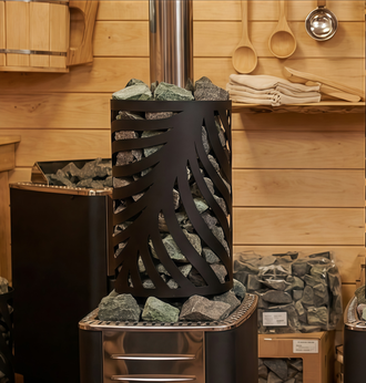 Сетка для камней на трубу разборная D310 "Пальма" круглая