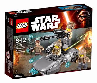 Внешний Вид Упаковочной Коробки Констуктора LEGO Star Wars # 75131 «Боевой Набор Сопротивления».