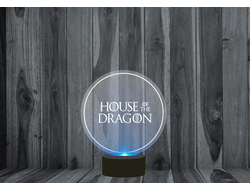 Светильники 3D, ночники Дом Дракона, House of the Dragon