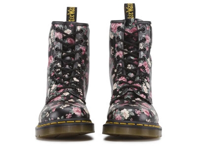 Ботинки Dr. Martens 1460 BLACK VINTAGE ROSE