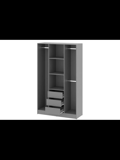 Энни 1200 шкаф двустворчатый распашной Графит