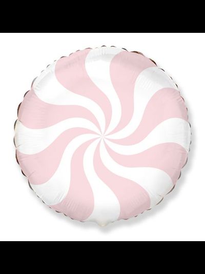 Фольгированный шар с гелием "Карамелька" розовый 45 см