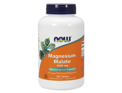 (NOW) Magnesium Malate 1000 mg - (180 табл)