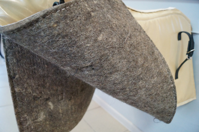 Потник из Итальянского кож.зама(бежевый)