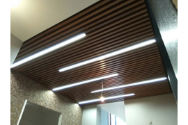 Монтаж подсветки реечного потолка Казань.