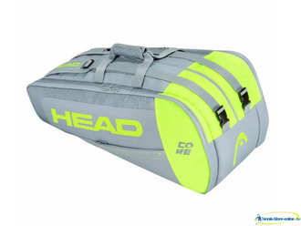 Теннисная сумка Head Core 9R Supercombi 2022 (Silver-Neon Yellow)
