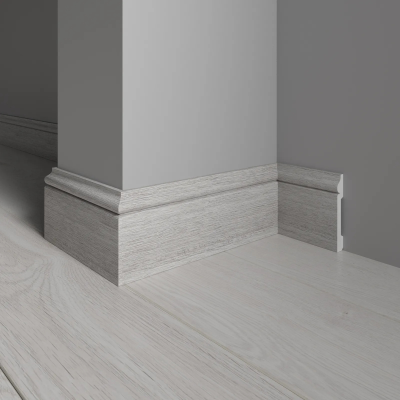 Напольный плинтус Decor-Dizayn 005-89SH, влагостойкий, ударопрочный, 2,4 метра