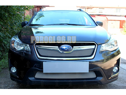 Защита радиатора Subaru XV (рестайлинг) 2016-2017 chrome низ