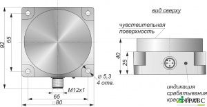 Датчик индуктивный бесконтактный И40-NC-DC-P