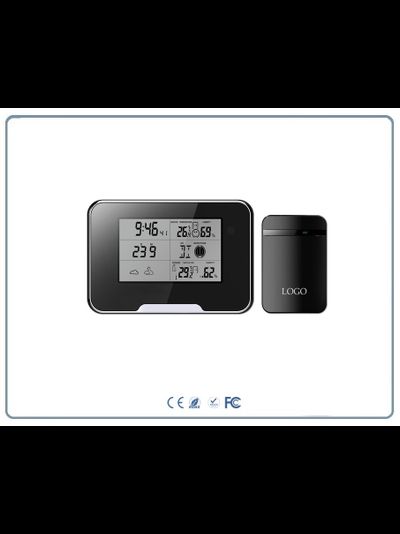 IP видеоняня WiFi (Настольные часы - метеостанция с внешним датчиком температуры, охранная видеокамера) с аккумулятором и с DVR, Full HD 1 Mp (HDSmartIPC)