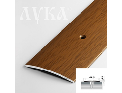 Порог-стык полукруглый ПС 04 1800мм орех [47632]
