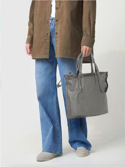 (АРТИКУЛ: 9493/1/1) СУМКА ЖЕНСКАЯ, СРЕДНЕГО РАЗМЕРА, НАТУРАЛЬНЫЕ КОЖА, СЕРАЯ, РЕМЕНЬ ЧЕРЕЗ ПЛЕЧО *