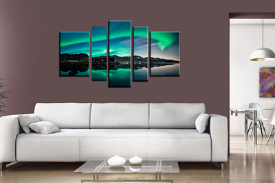 Модульная картина "Северное сияние"