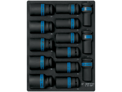 Набор ударных глубоких торцевых головок 3/4", ложемент, 14 предметов KING TONY 9-6414MPV