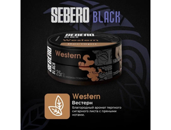 SEBERO BLACK 25 г. - WESTERN (СИГАРНЫЙ ЛИСТ С ПРЯНЫМИ НОТАМИ)