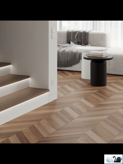 Керамогранит Laparet Вуд Канариум Шеврон М\Wood canarium chevron M Кarving MR 60х120 см темно - бежевый матовый карвинг