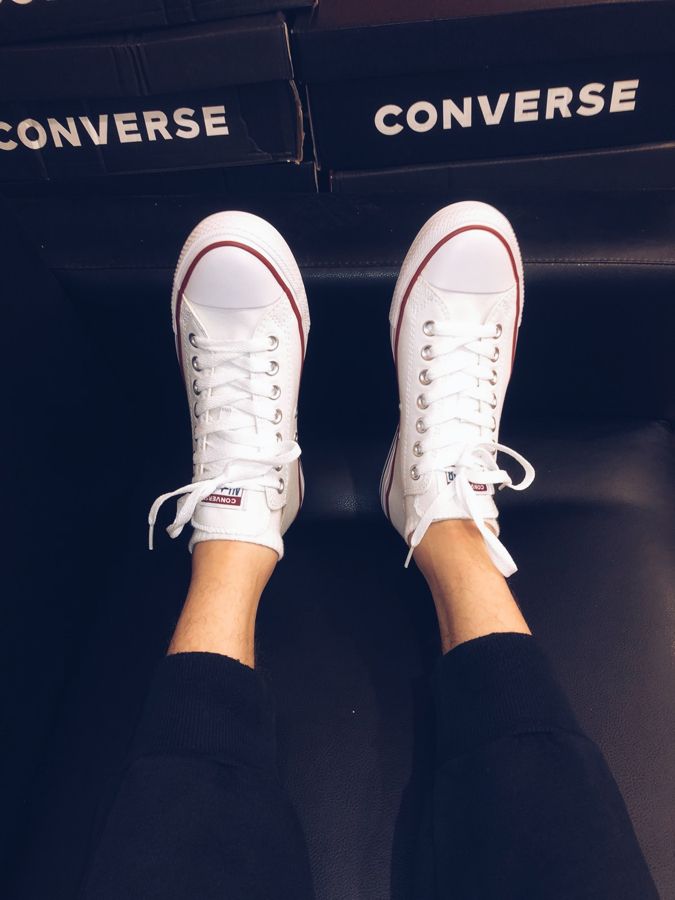 Заказать Кеды Converse All Star белые низкие в интернет-магазине Конверс