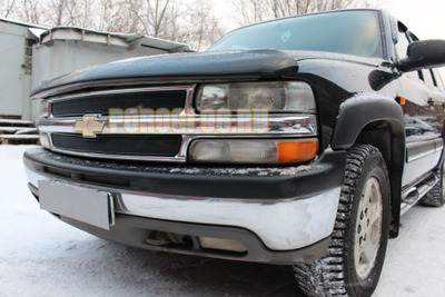 Защита радиатора Chevrolet Tahoe II 1999-2007 black PREMIUM