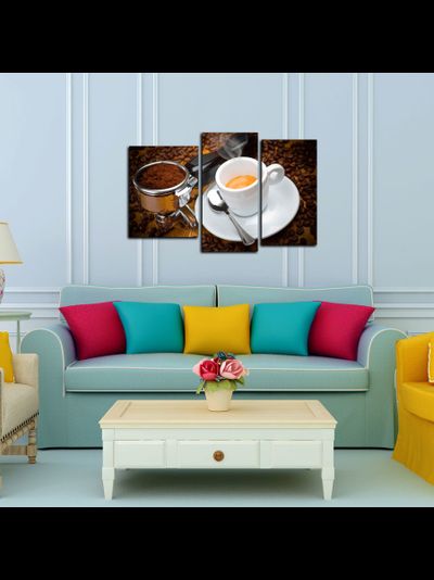 Модульная картина "Свежемолотый кофе"