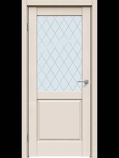 Дверь межкомнатная Triadoors 629 магнолия со стеклом