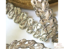 Тесьма металлизированная ТМ520